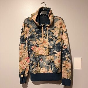 Ralph Lauren Floral Hoodie - Blue and Beige